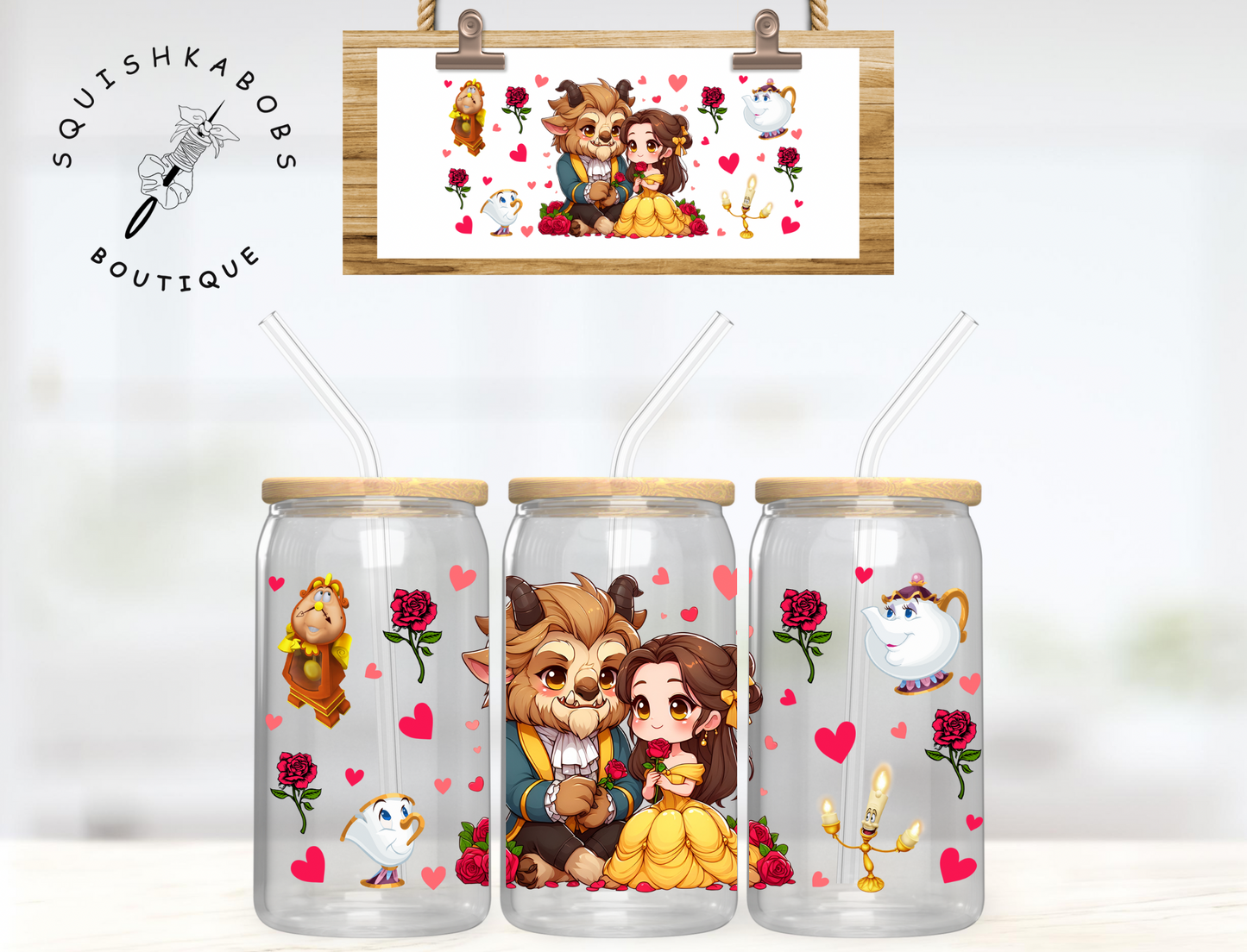 Cartoon 16oz UVDTF wrap