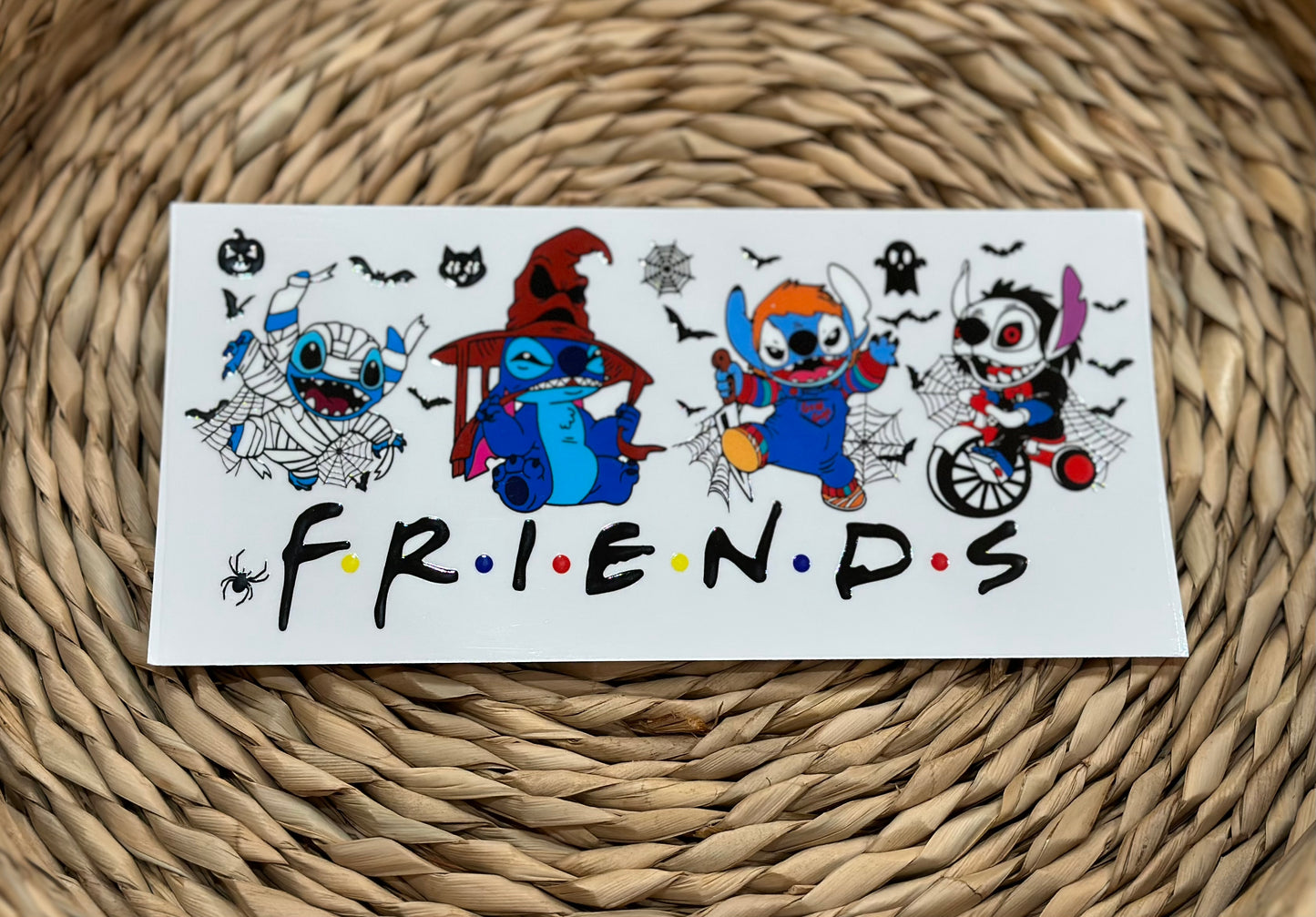 Halloween friends UVDTF 16oz cup wrap