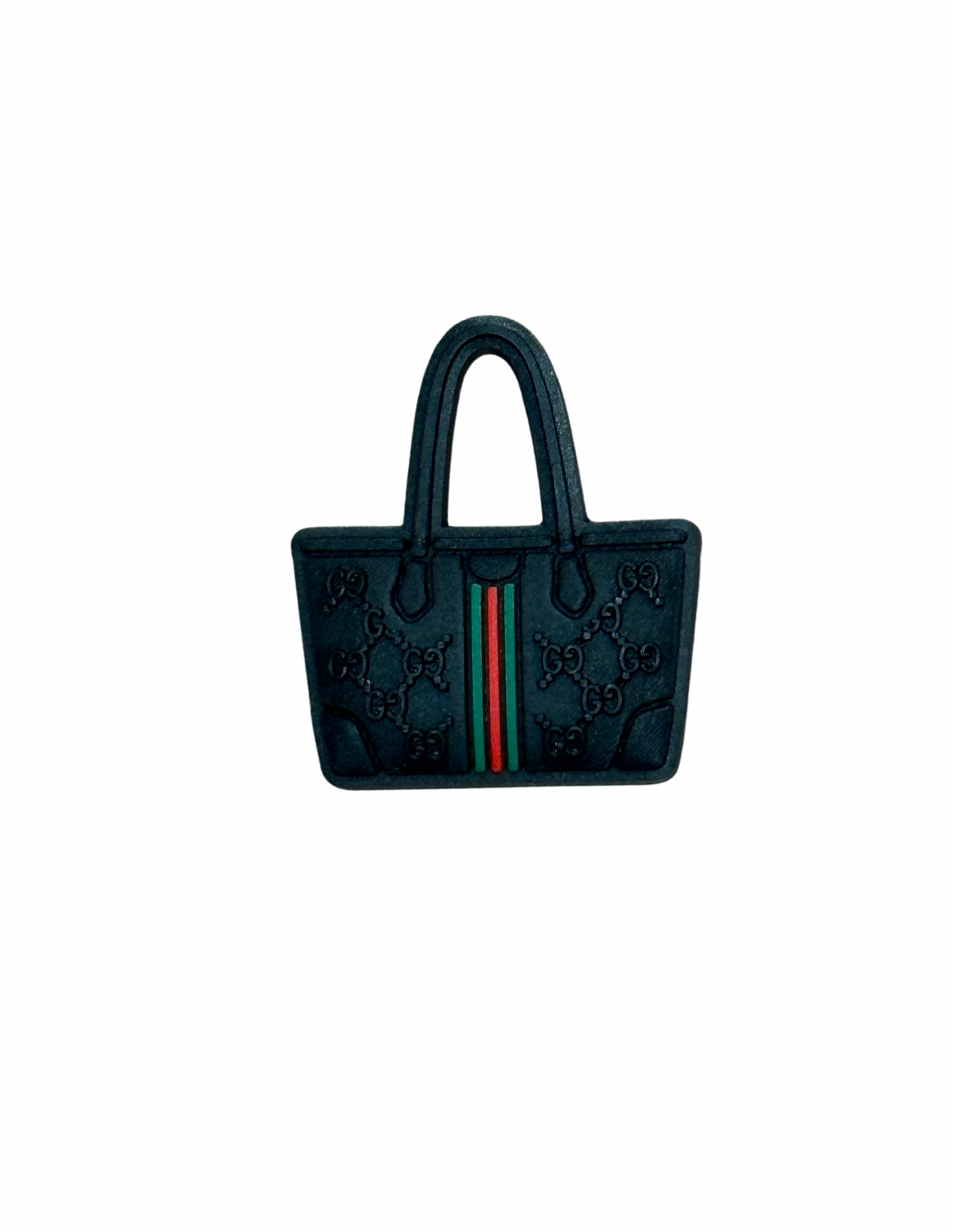 Black handbag shoe charm