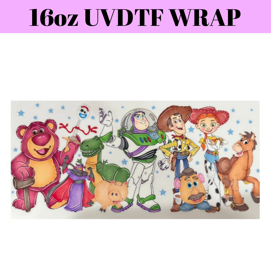 Cartoon 16oz UVDTF wrap