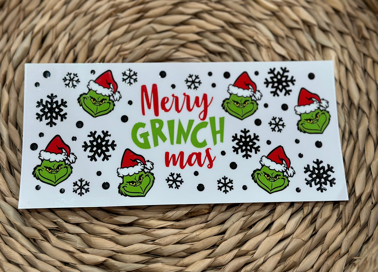 Christmas 16oz cup UVDTF wrap