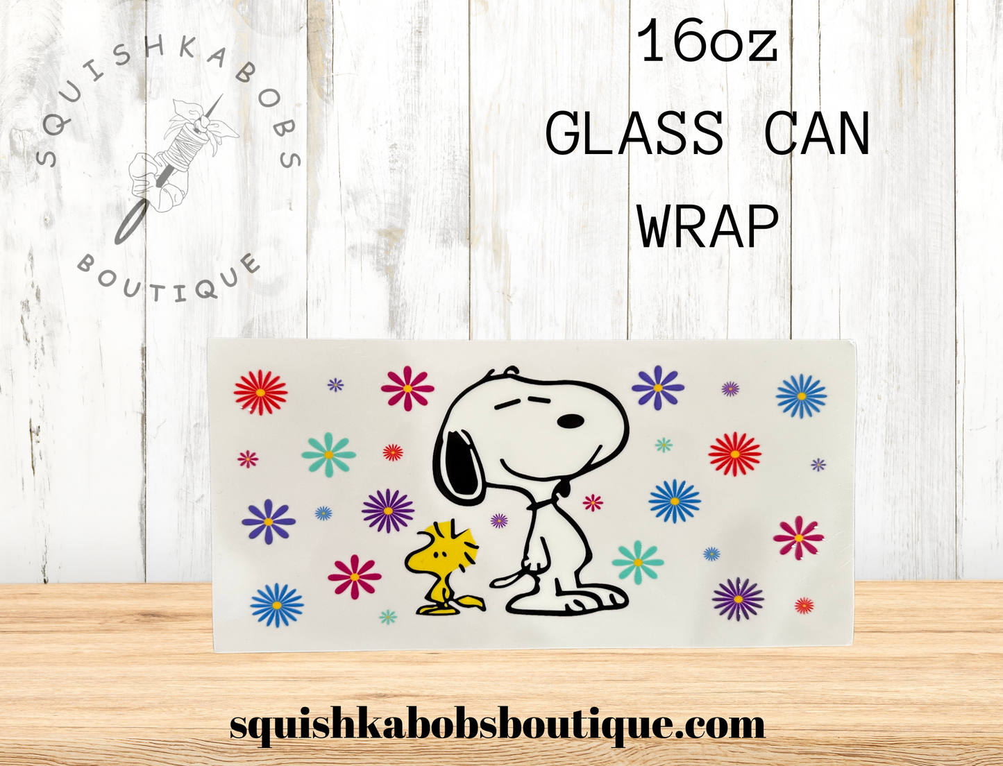 Snoopy 16oz UVDTF wrap