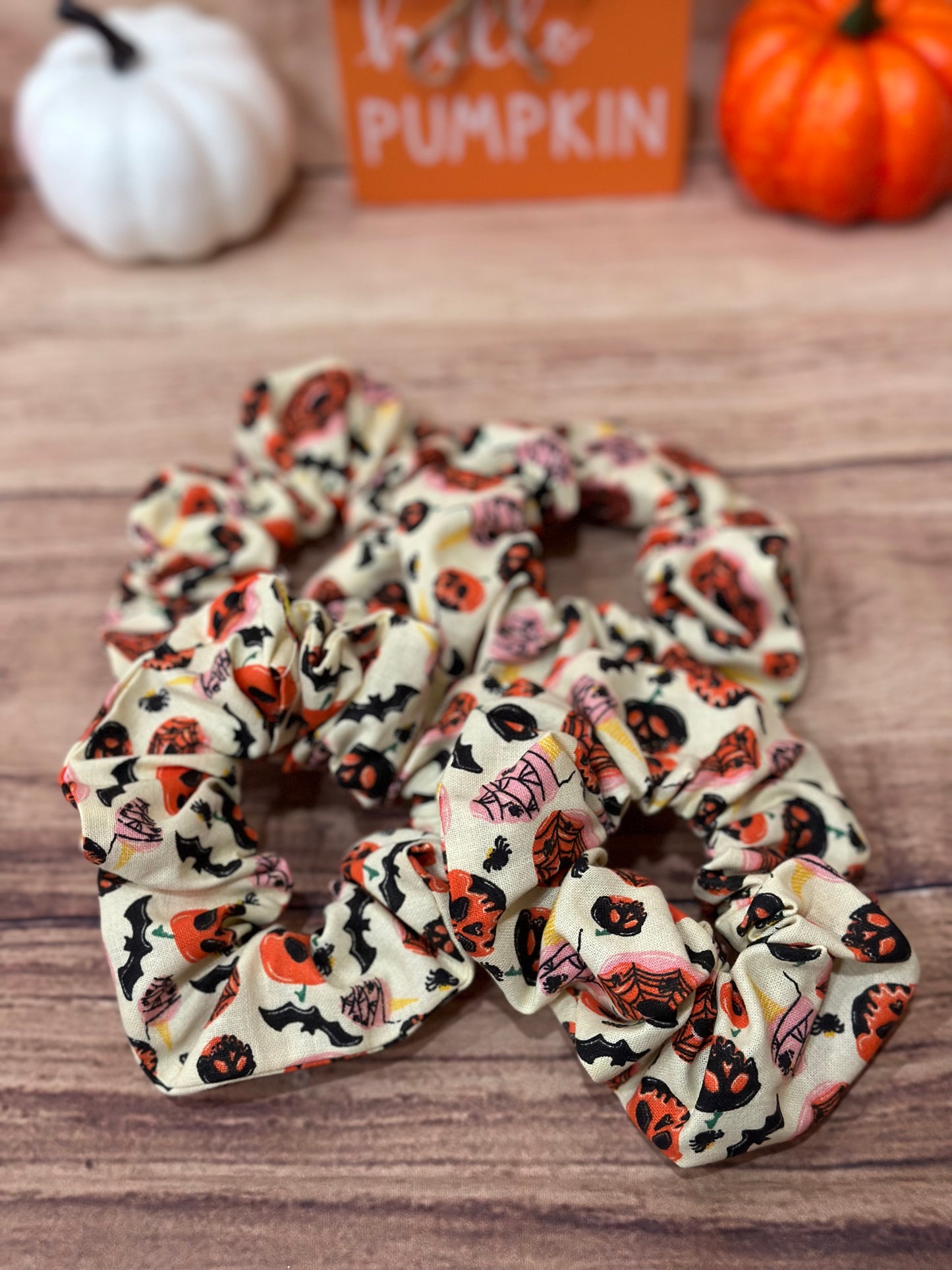 Halloween snacks scrunchie