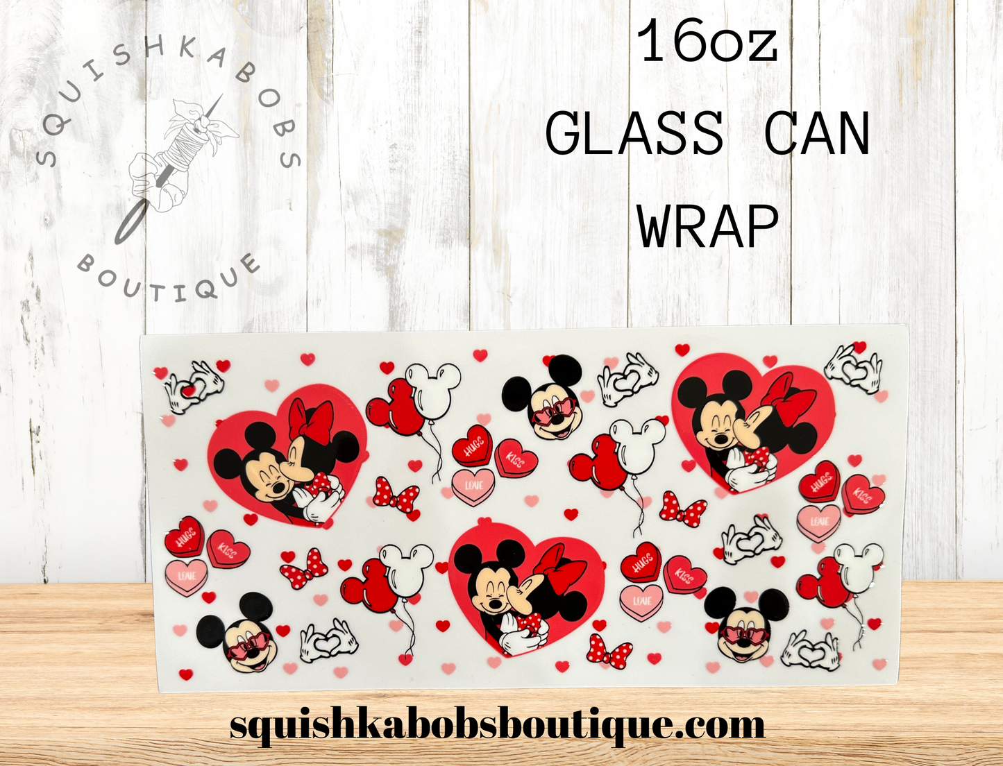 Mickey and Minnie love 16oz UVDTF wrap