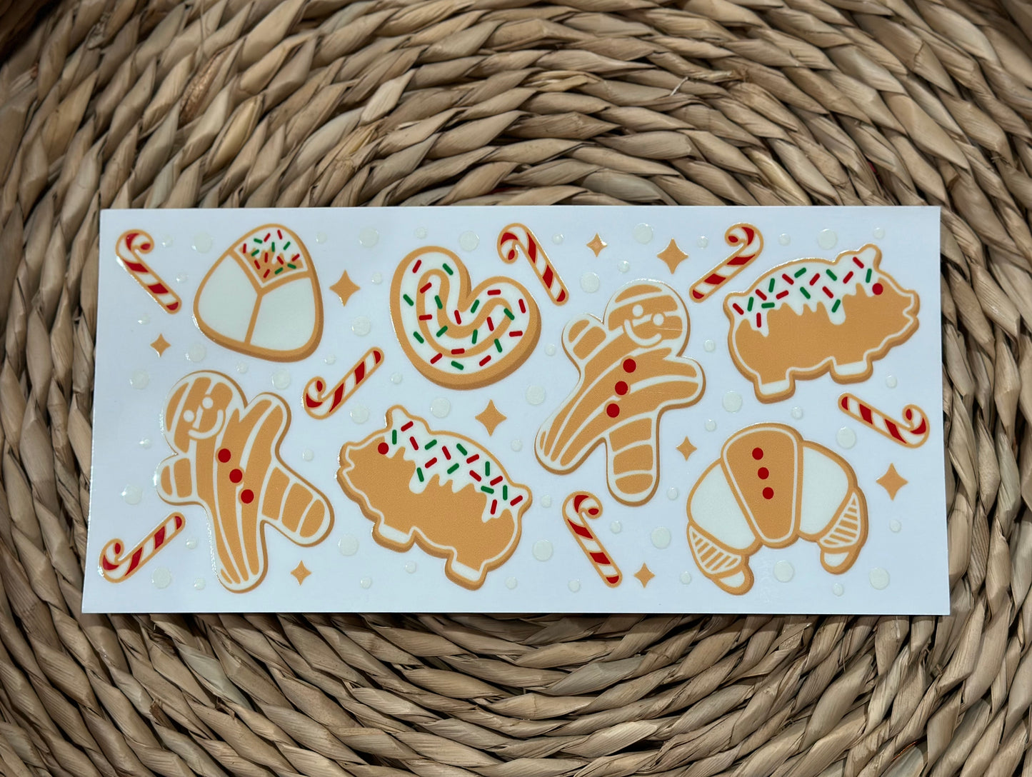 Christmas pan dulce 16oz UVDTF wrap