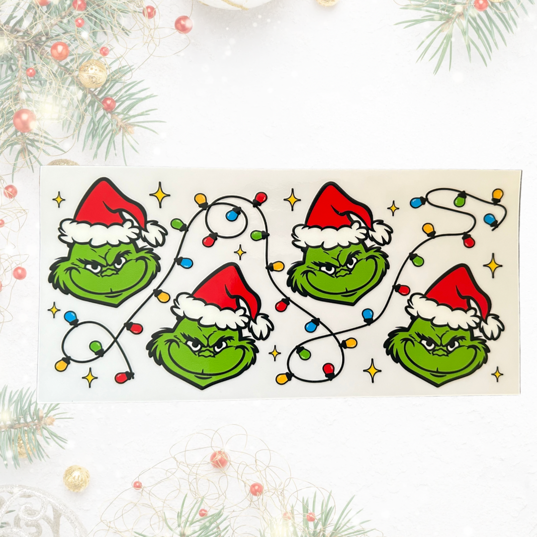 Grinch UVDTF 16oz wrap