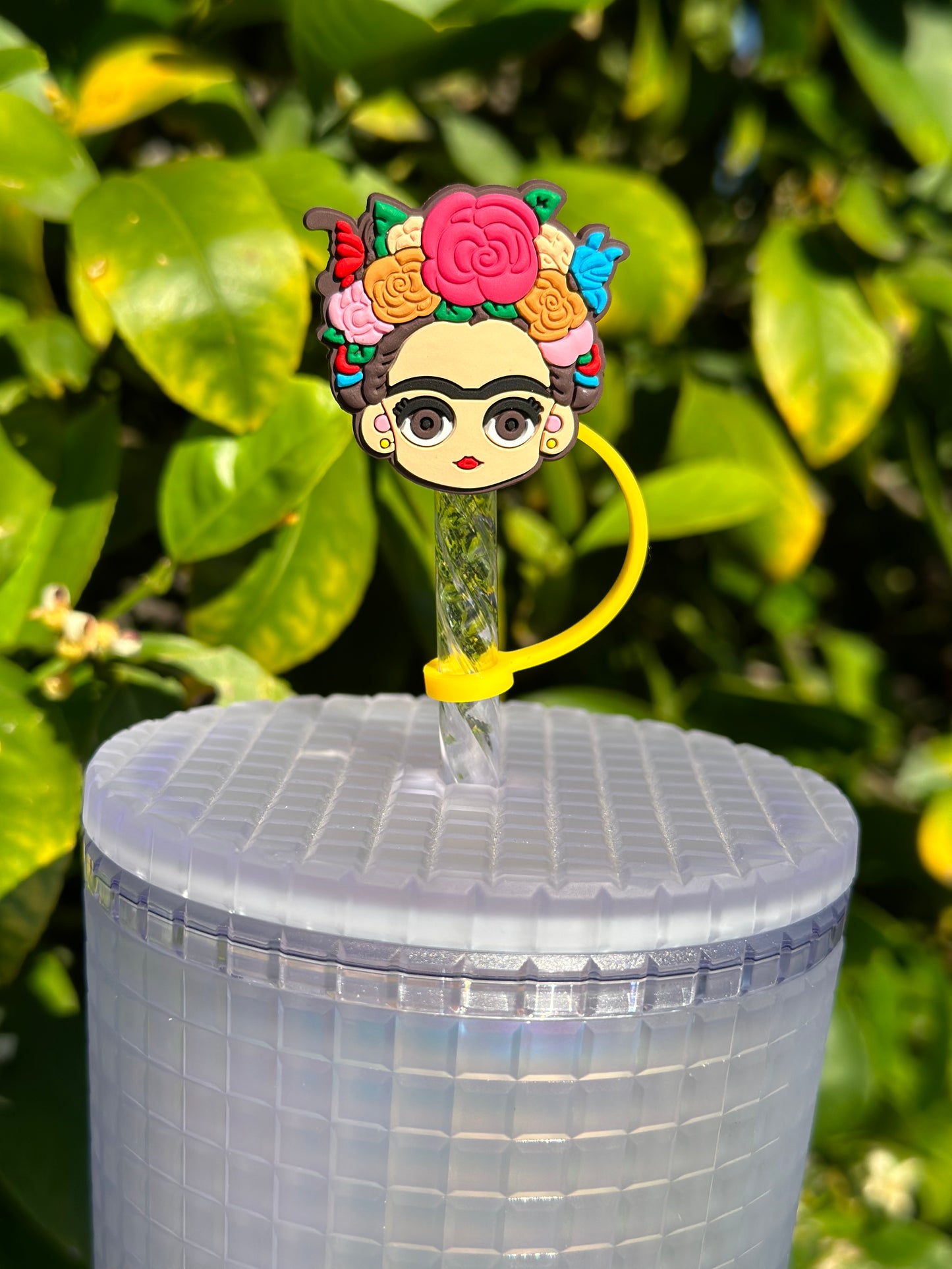 Frida straw topper