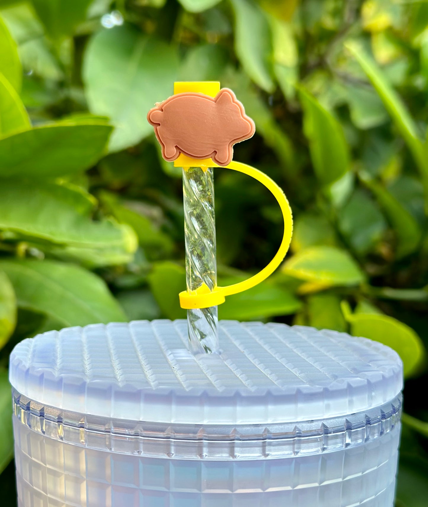 Piggy Bread straw topper