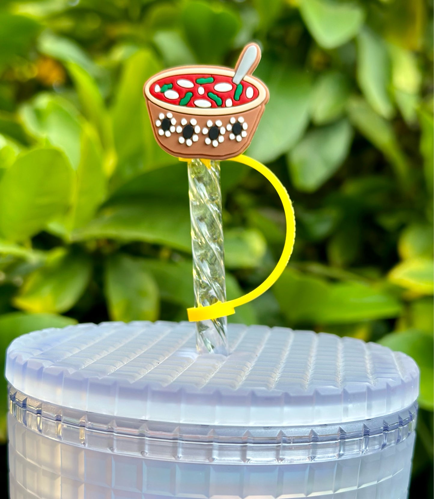 Menudo bowl straw topper
