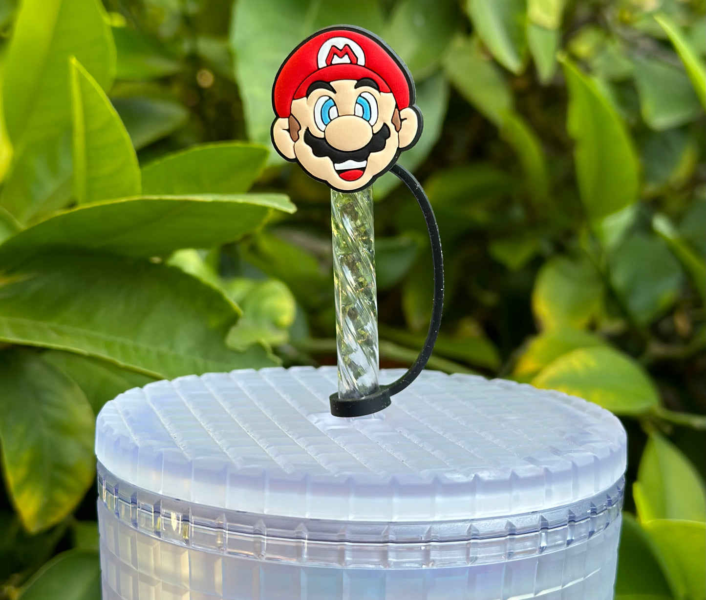 Mario straw topper