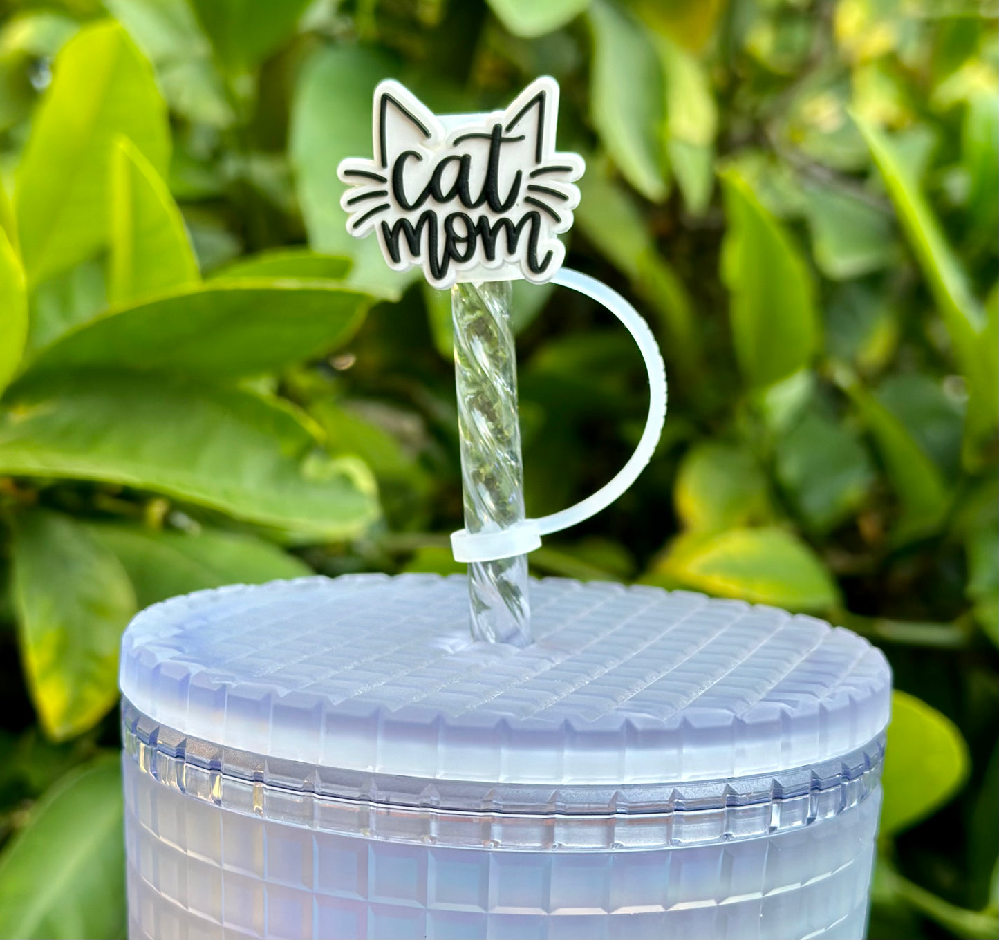Cat Mom straw topper