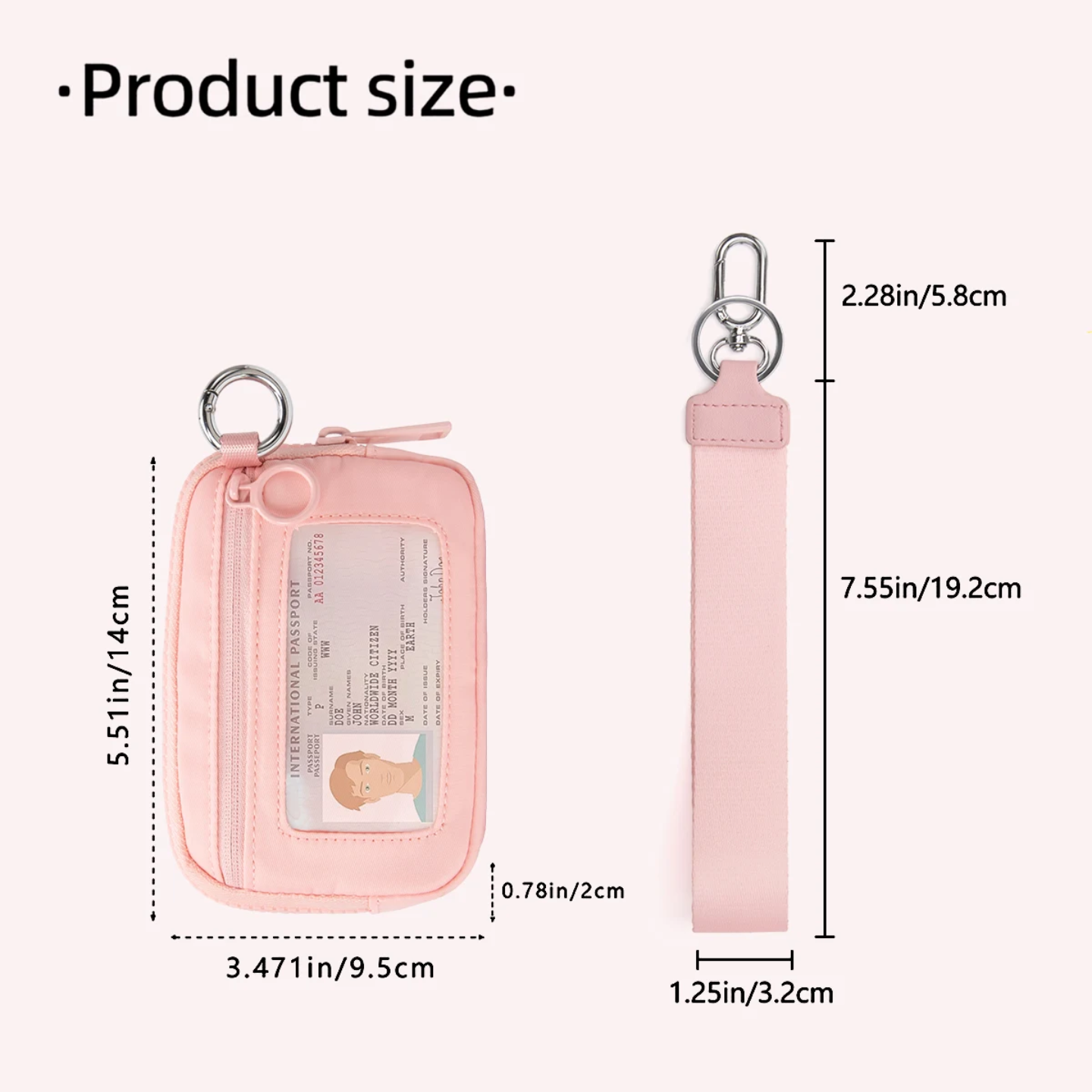 PREORDER Pink Mini Cherries Wristlet Wallet