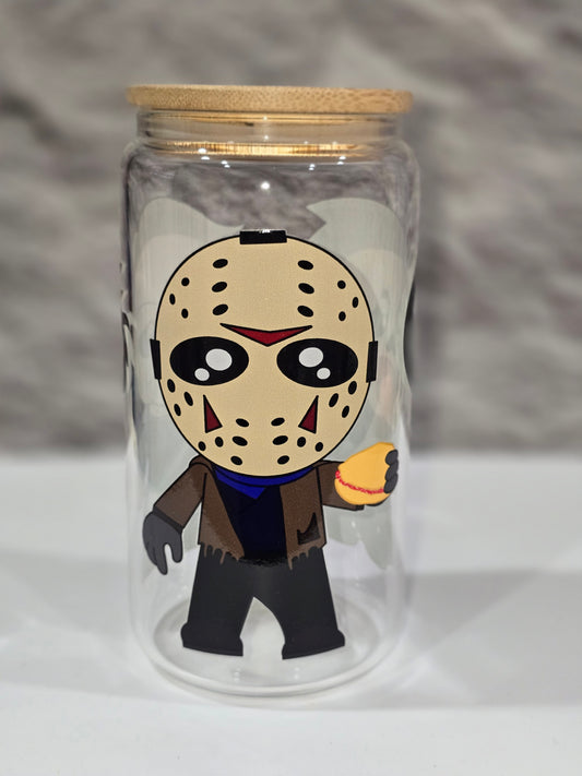 Halloween 16oz glass cup