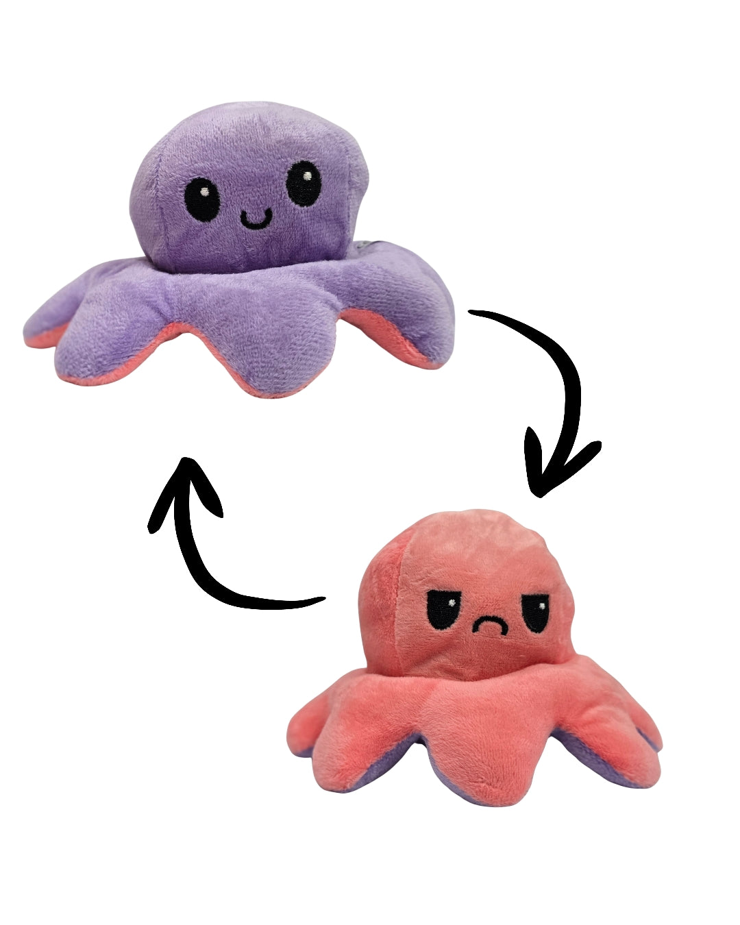 Lavender and Pink Reversible Octopus Plushies
