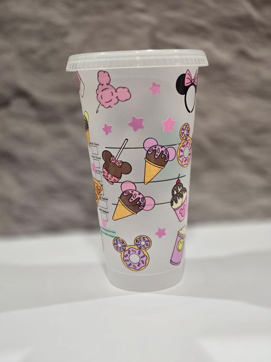 Cute theme park snacks 24oz cup