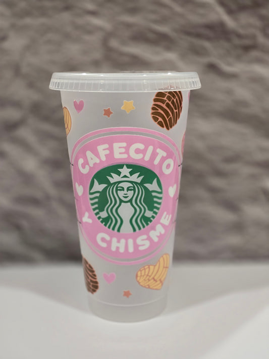 Cafecito y Chisme 24oz cup
