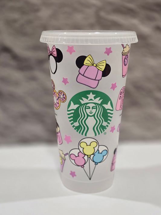 Cute theme park snacks 24oz cup