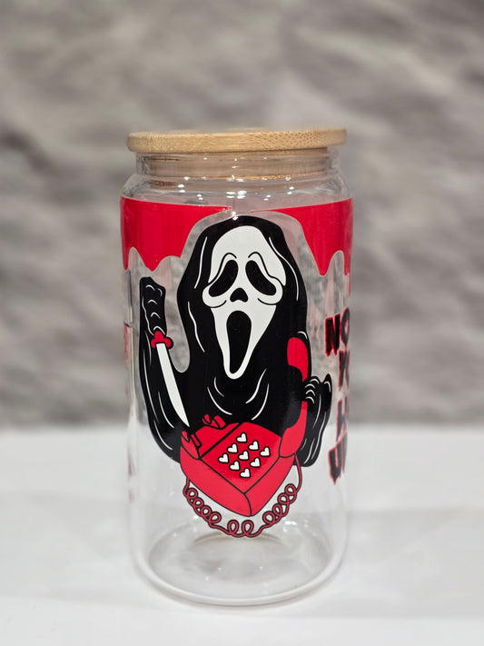 Halloween 16oz glass cup