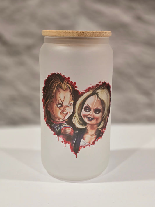 Halloween 16oz glass cup