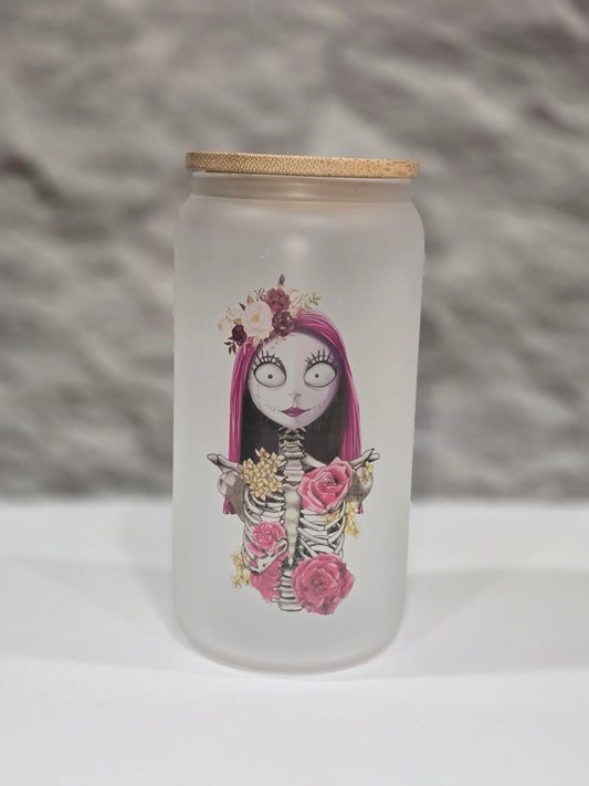 Halloween 16oz glass cup