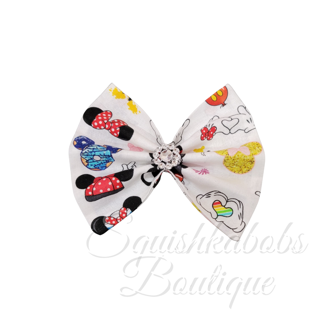 Mouse ear hair bow