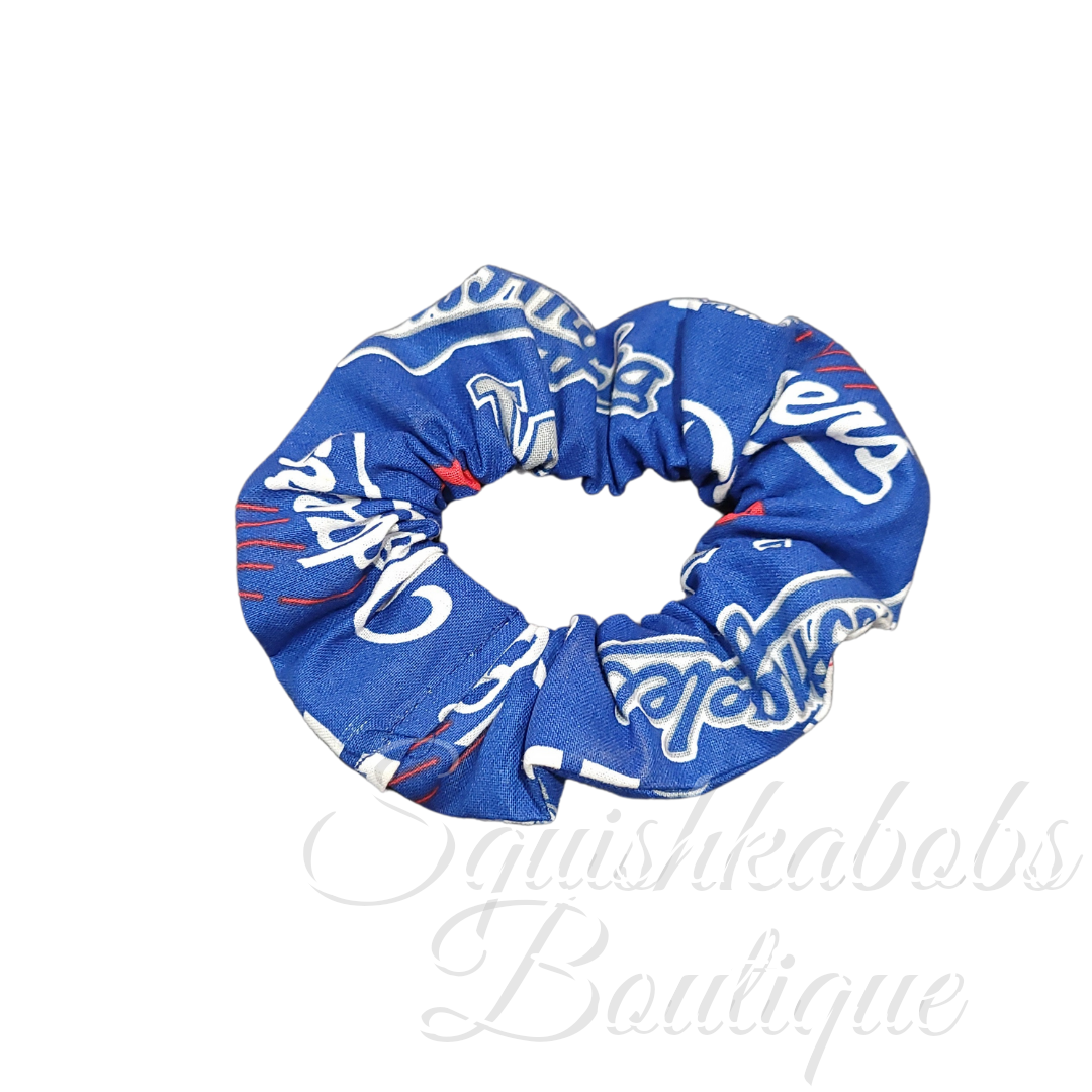 Dodgers scrunchie