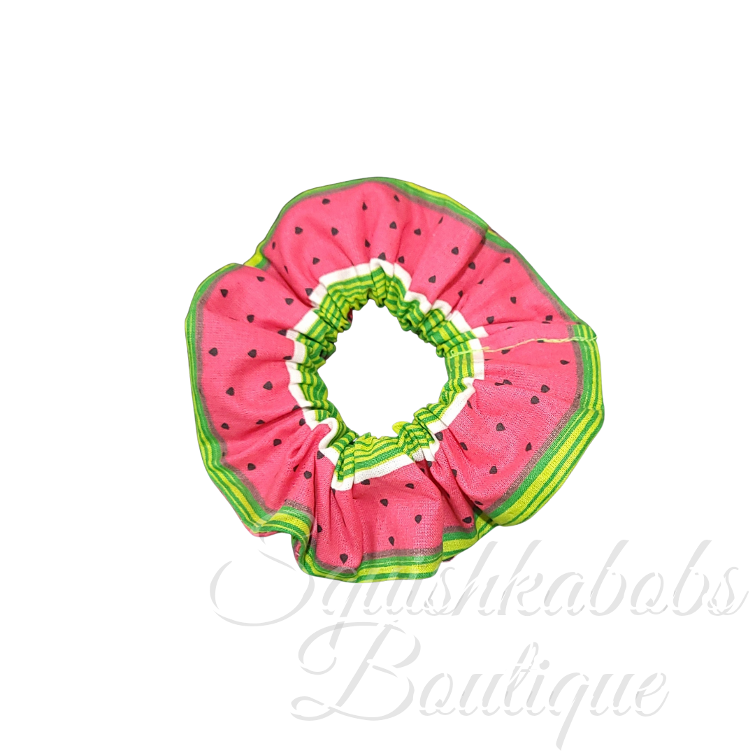 Watermelon scrunchie