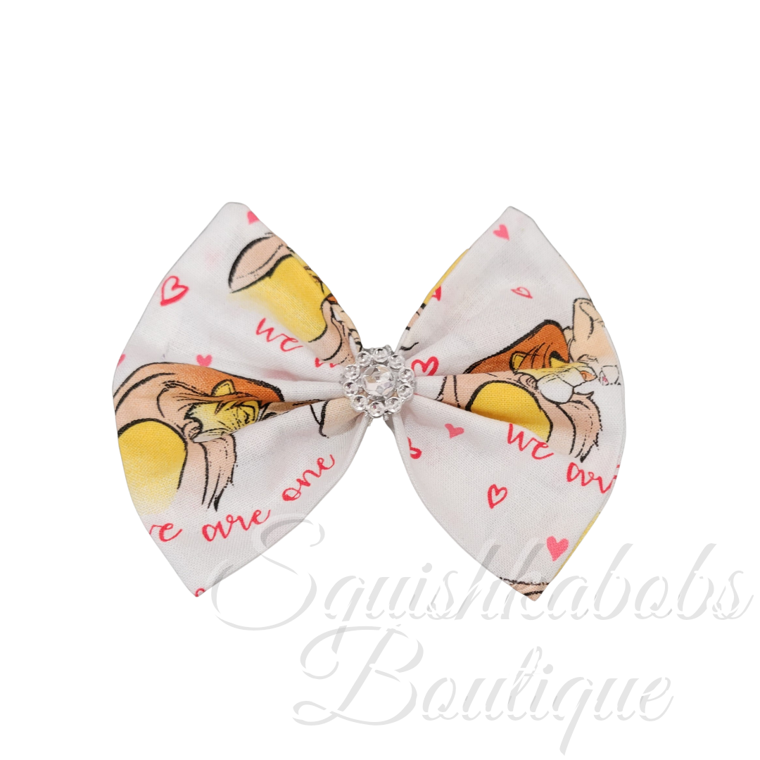 Lion king hair bow