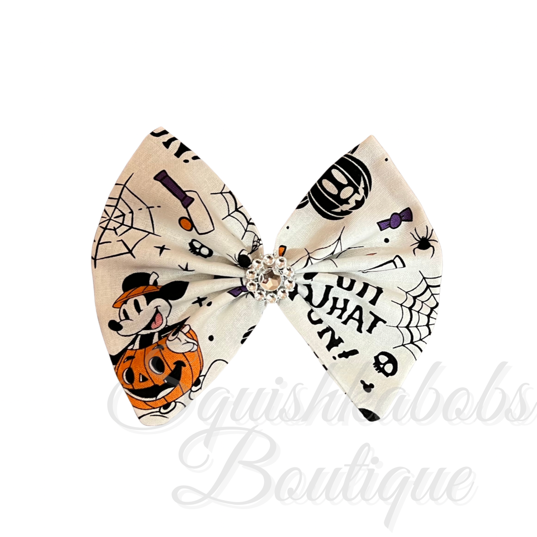 Halloween hair bow