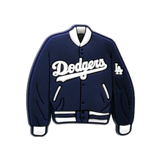 Baseball jacket shoe charm