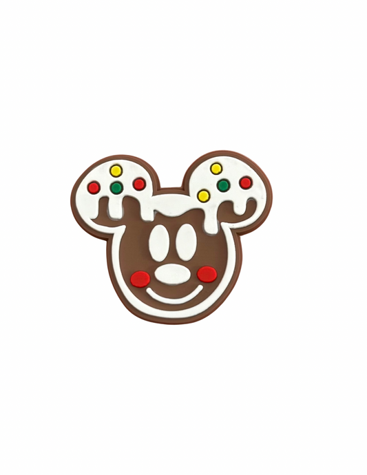 Mouse gingerbread shoe charm