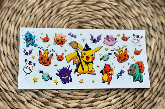 Cartoon UVDTF 16oz cup wrap