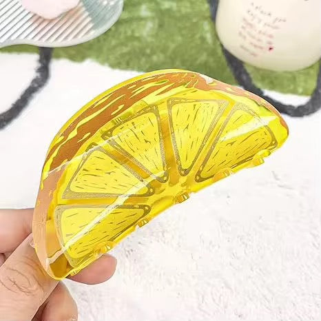 Orange Claw Clip