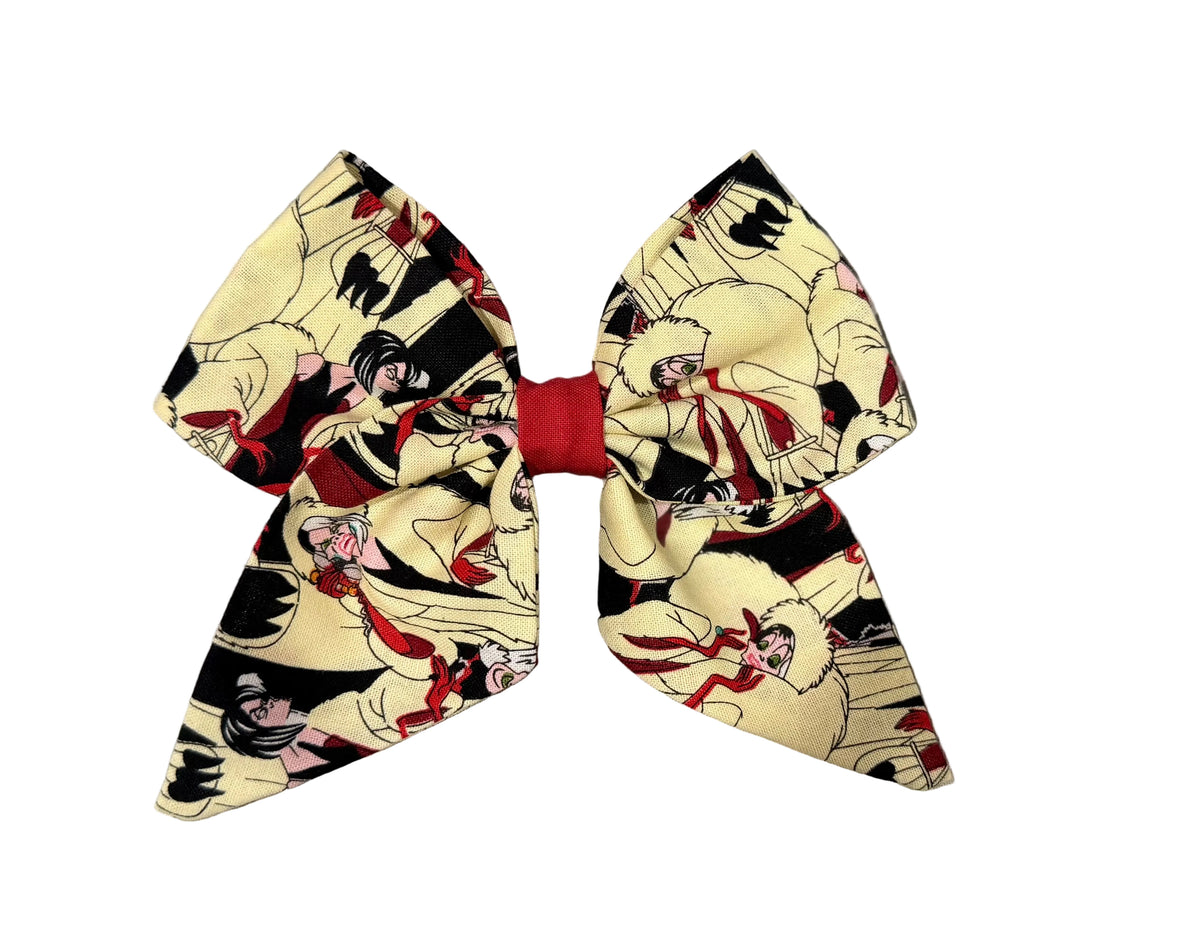 Cartoon Villain Hair Bow