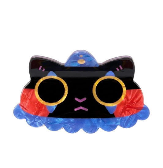 Black cat clown clip