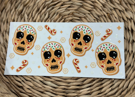 Sugar skull 16oz UVDTF cup wrap