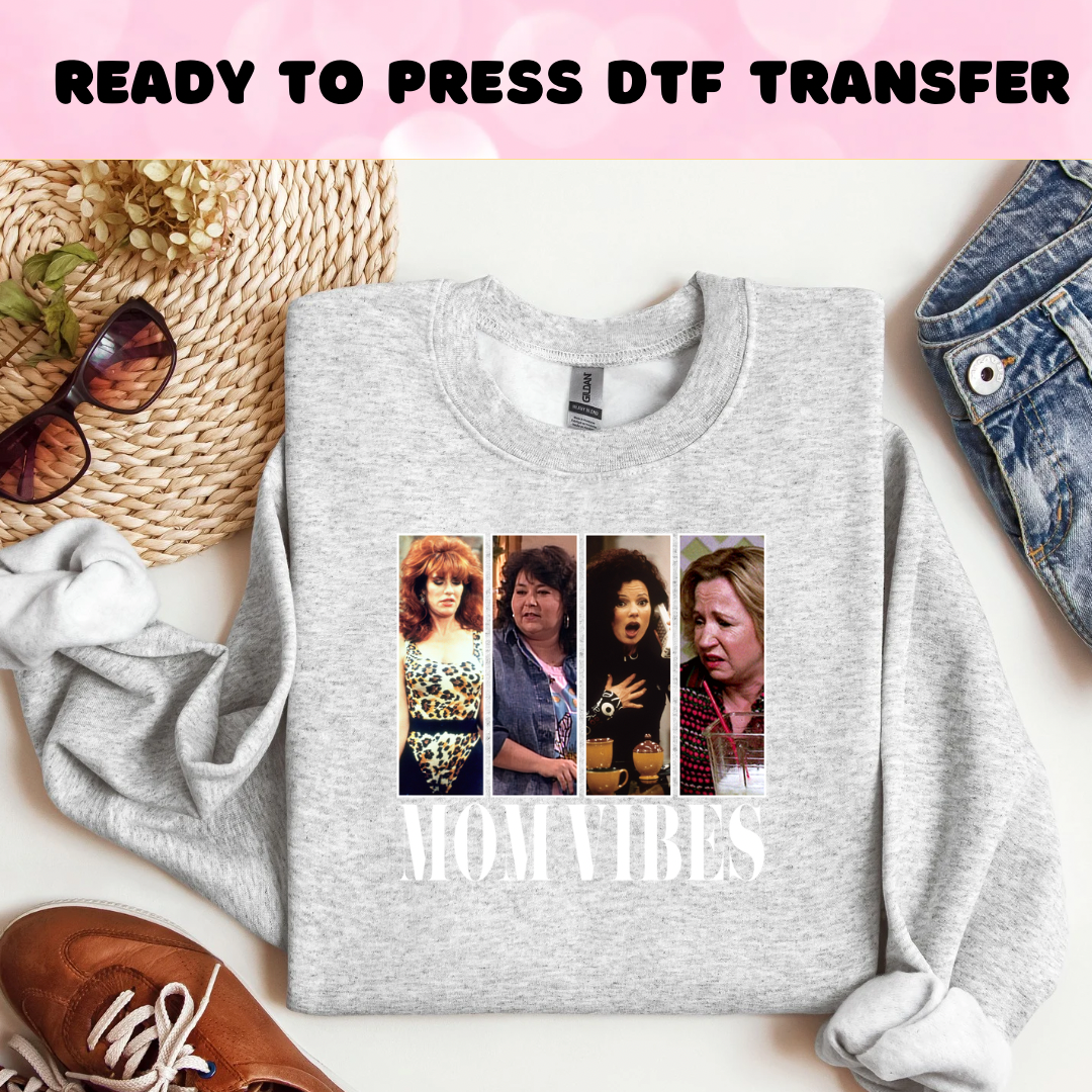 Mom Vibes DTF Heat Transfer