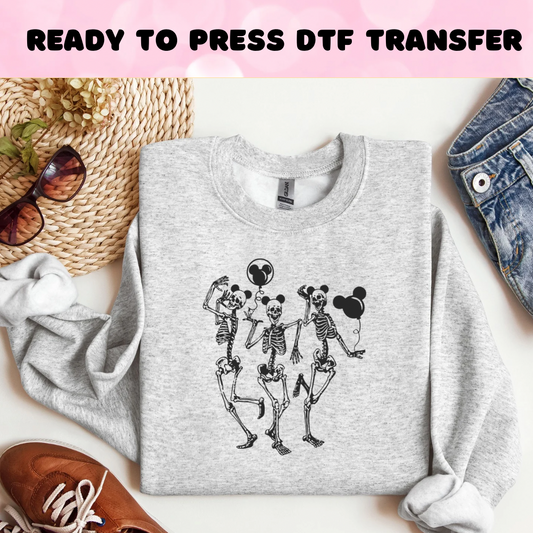 Spooky theme park DTF Heat Transfer