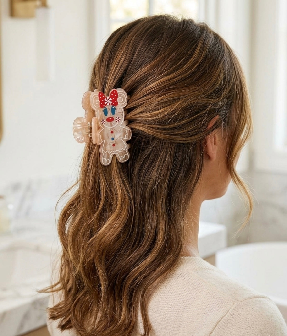 Gingerbread Claw Clip