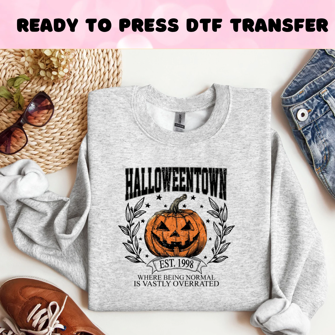 Halloween town DTF Heat Transfer