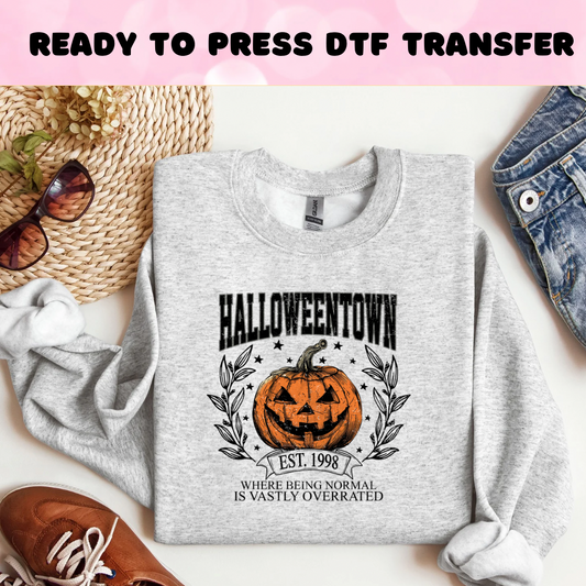 Halloween town DTF Heat Transfer