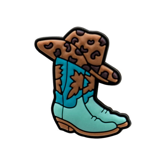 Cowboy boots shoe charm
