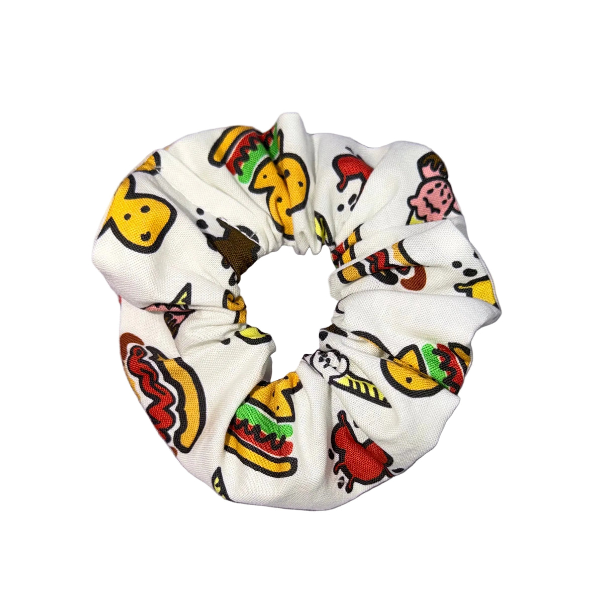 Theme park snacks scrunchie