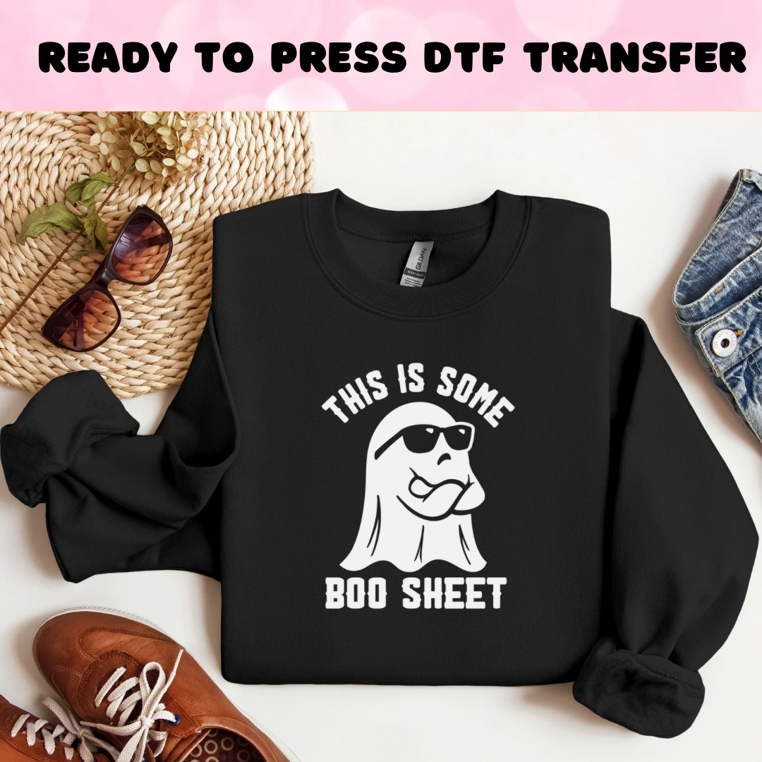 Boo sheet DTF Heat Transfer