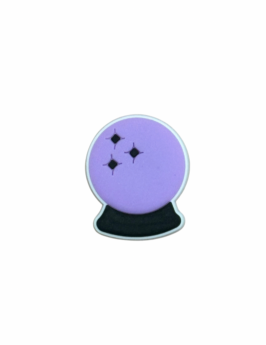 Crystal ball shoe charm