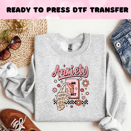 Anxiety DTF Heat Transfer