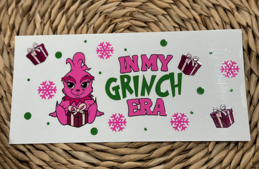 Grinch era 16oz UVDTF cup wrap