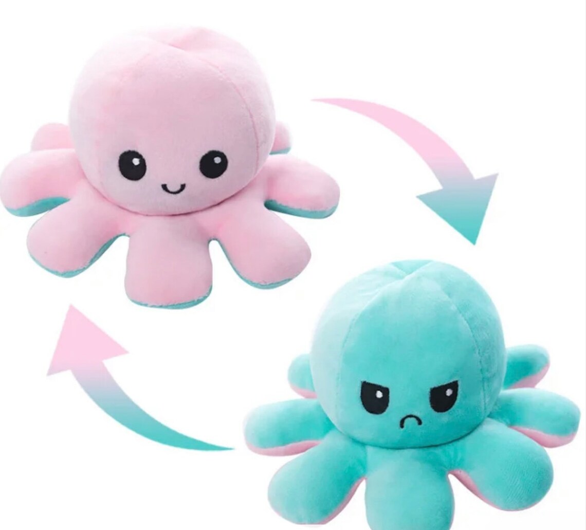 Reversible Octopus plushie