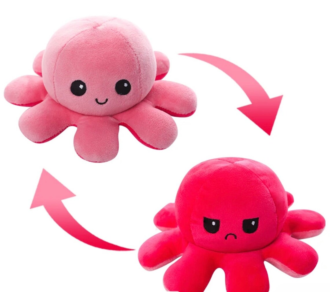 Reversible Octopus plushie