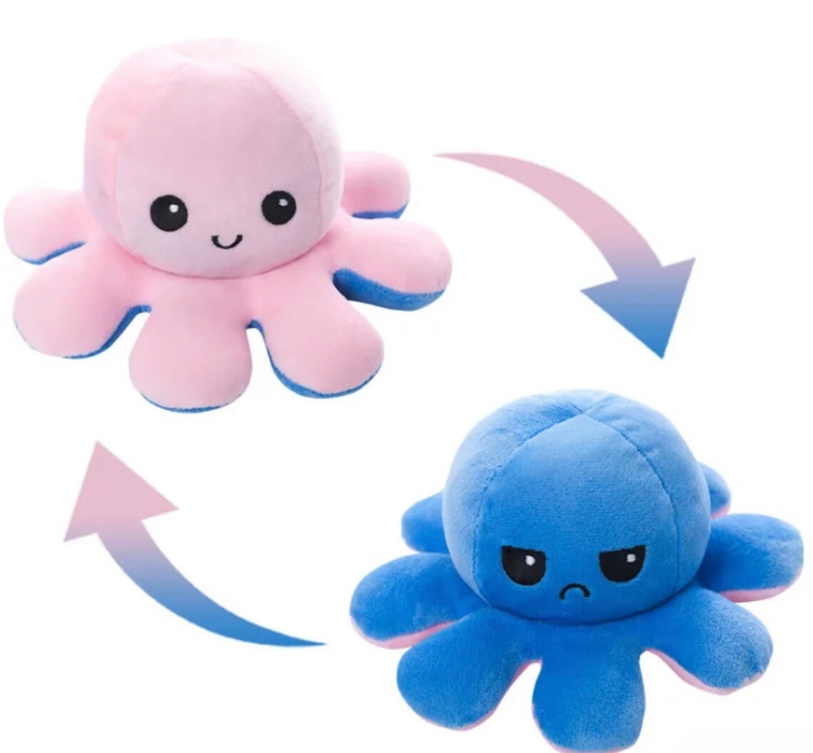 Reversible Octopus plushie